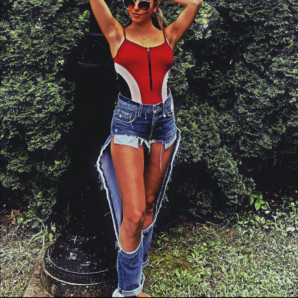 LF short / Jeans Denim Cut out